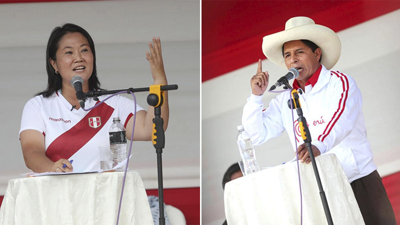 Keiko Fujimori y Pedro Castillo son los candidatos que pasaron a segunda vuelta. Keiko Fujimori y Pedro Castillo son los candidatos que pasaron a segunda vuelta.